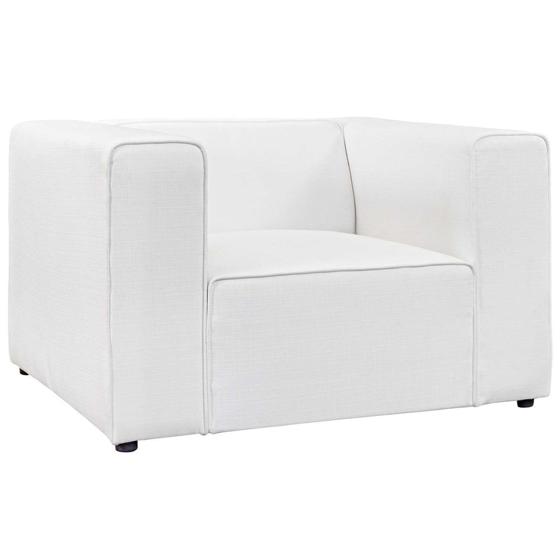Modway Furniture Mingle Stationary Fabric Chair EEI-2718-WHI IMAGE 1