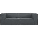 Modway Furniture Mingle Fabric 2 pc Sectional EEI-2825-GRY IMAGE 1