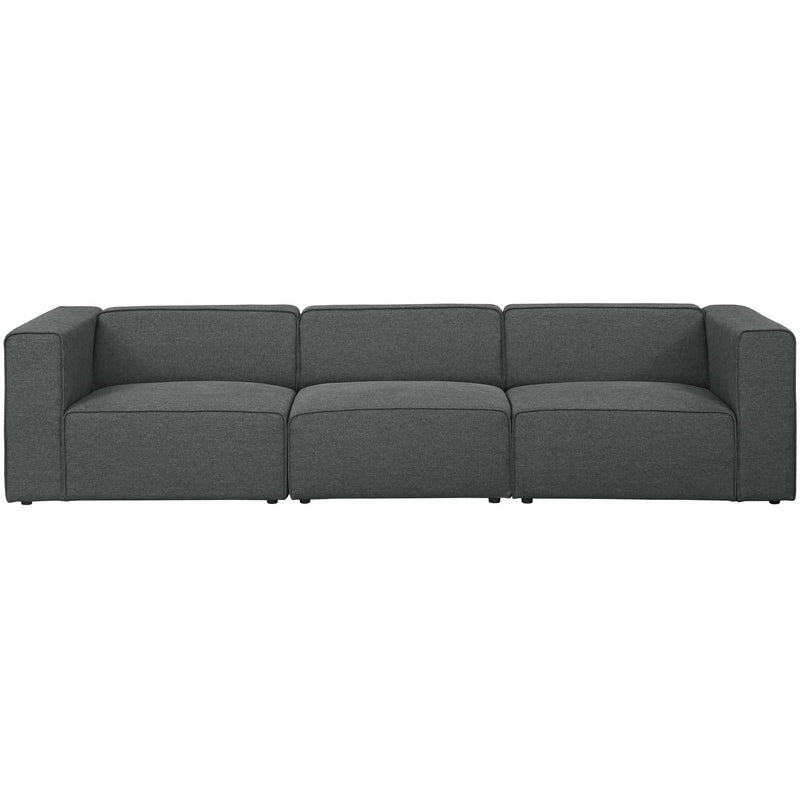 Modway Furniture Mingle Fabric 3 pc Sectional EEI-2827-GRY IMAGE 1