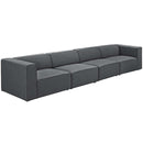 Modway Furniture Mingle Fabric 4 pc Sectional EEI-2829-GRY IMAGE 2