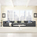 Modway Furniture Mingle Fabric 4 pc Sectional EEI-2829-GRY IMAGE 4