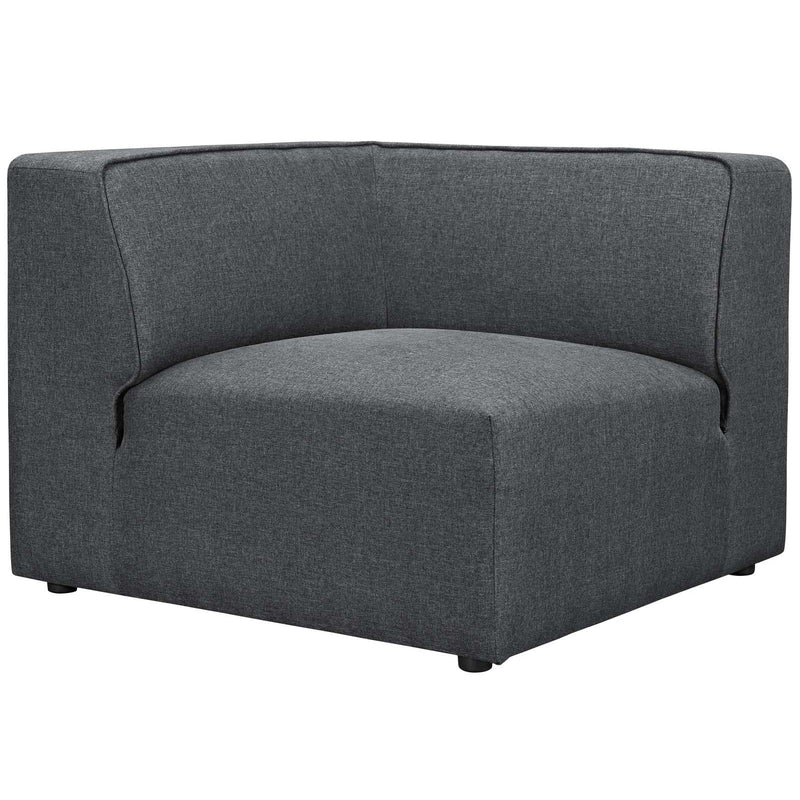 Modway Furniture Mingle Fabric 5 pc Sectional EEI-2835-GRY IMAGE 3