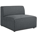 Modway Furniture Mingle Fabric 5 pc Sectional EEI-2835-GRY IMAGE 4