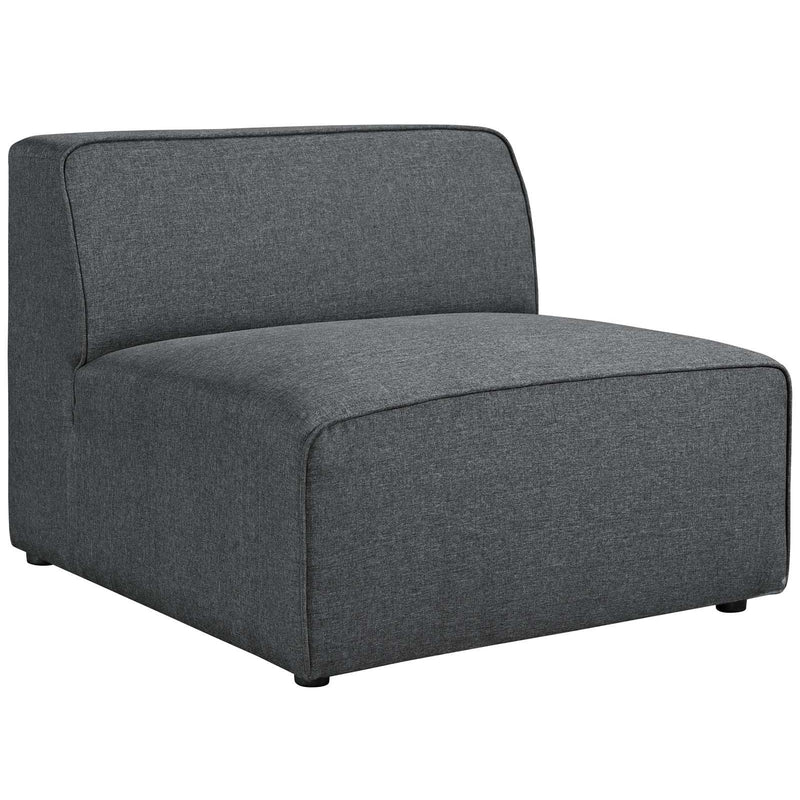 Modway Furniture Mingle Fabric 5 pc Sectional EEI-2839-GRY IMAGE 3