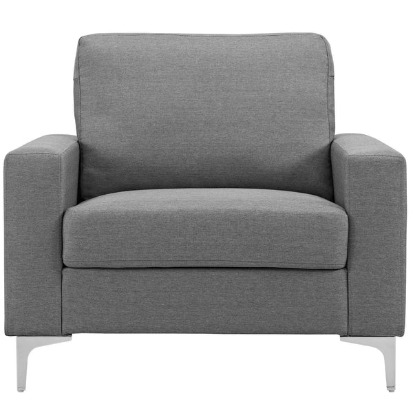 Modway Furniture Allure Stationary Fabric Chair EEI-2776-GRY IMAGE 1