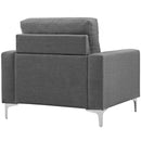 Modway Furniture Allure Stationary Fabric Chair EEI-2776-GRY IMAGE 4