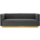 Modway Furniture Sanguine Stationary Fabric Sofa EEI-3405-GRY IMAGE 1