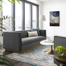 Modway Furniture Sanguine Stationary Fabric Sofa EEI-3405-GRY IMAGE 6