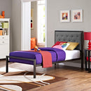 Modway Furniture Mia Twin Upholstered Bed MOD-5178-BRN-GRY-SET IMAGE 8