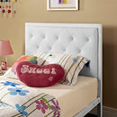 Modway Furniture Mia Twin Upholstered Bed MOD-5179-WHI-WHI-SET IMAGE 8