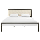 Modway Furniture Mia King Upholstered Bed MOD-5184-BRN-BEI-SET IMAGE 1