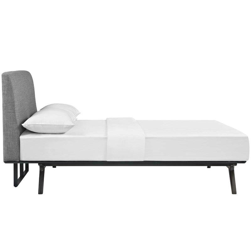 Modway Furniture Tracy Queen Upholstered Bed MOD-5238-CAP-GRY IMAGE 3