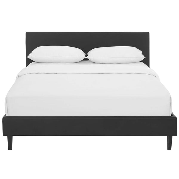 Modway Furniture Anya Full Upholstered Platform Bed MOD-5417-BLK IMAGE 1