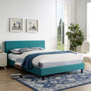 Modway Furniture Anya Full Upholstered Platform Bed MOD-5418-TEA IMAGE 5