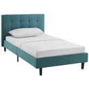 Modway Furniture Linnea Twin Upholstered Platform Bed MOD-5422-TEA IMAGE 2