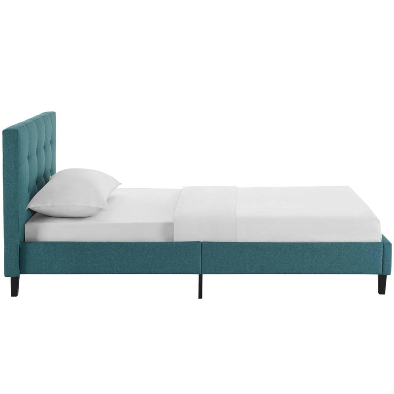 Modway Furniture Linnea Twin Upholstered Platform Bed MOD-5422-TEA IMAGE 3