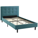 Modway Furniture Linnea Twin Upholstered Platform Bed MOD-5422-TEA IMAGE 4