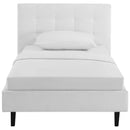 Modway Furniture Linnea Twin Upholstered Platform Bed MOD-5422-WHI IMAGE 1