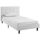 Modway Furniture Linnea Twin Upholstered Platform Bed MOD-5422-WHI IMAGE 2