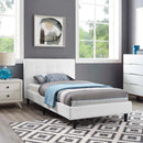 Modway Furniture Linnea Twin Upholstered Platform Bed MOD-5422-WHI IMAGE 5