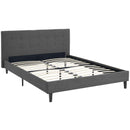 Modway Furniture Linnea Full Upholstered Platform Bed MOD-5424-GRY IMAGE 4