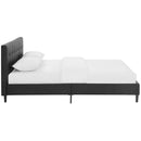 Modway Furniture Linnea Queen Vinyl Platform Bed MOD-5425-BLK IMAGE 3