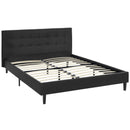 Modway Furniture Linnea Queen Vinyl Platform Bed MOD-5425-BLK IMAGE 4