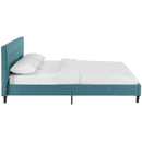 Modway Furniture Linnea Queen Fabric Platform Bed MOD-5426-TEA IMAGE 3