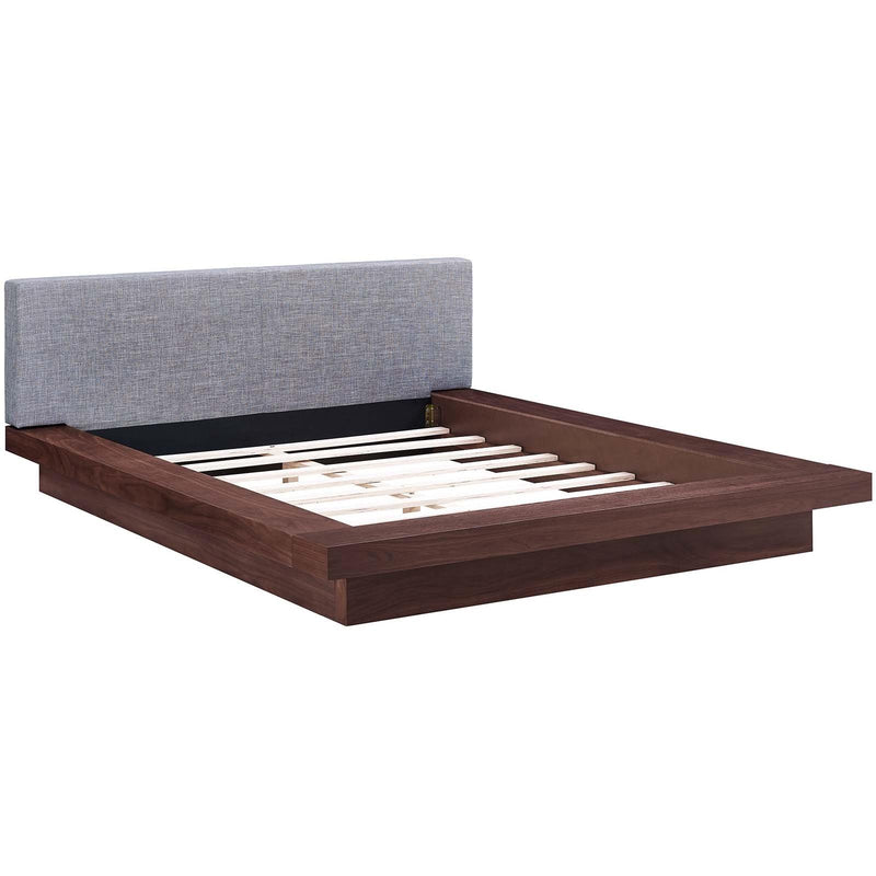 Modway Furniture Freja Queen Upholstered Platform Bed MOD-5721-WAL-GRY-SET IMAGE 4