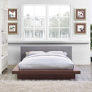 Modway Furniture Freja Queen Upholstered Platform Bed MOD-5721-WAL-GRY-SET IMAGE 5