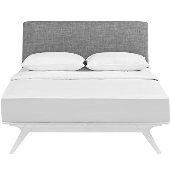 Modway Furniture Tracy Full Upholstered Bed MOD-5765-WHI-GRY IMAGE 1