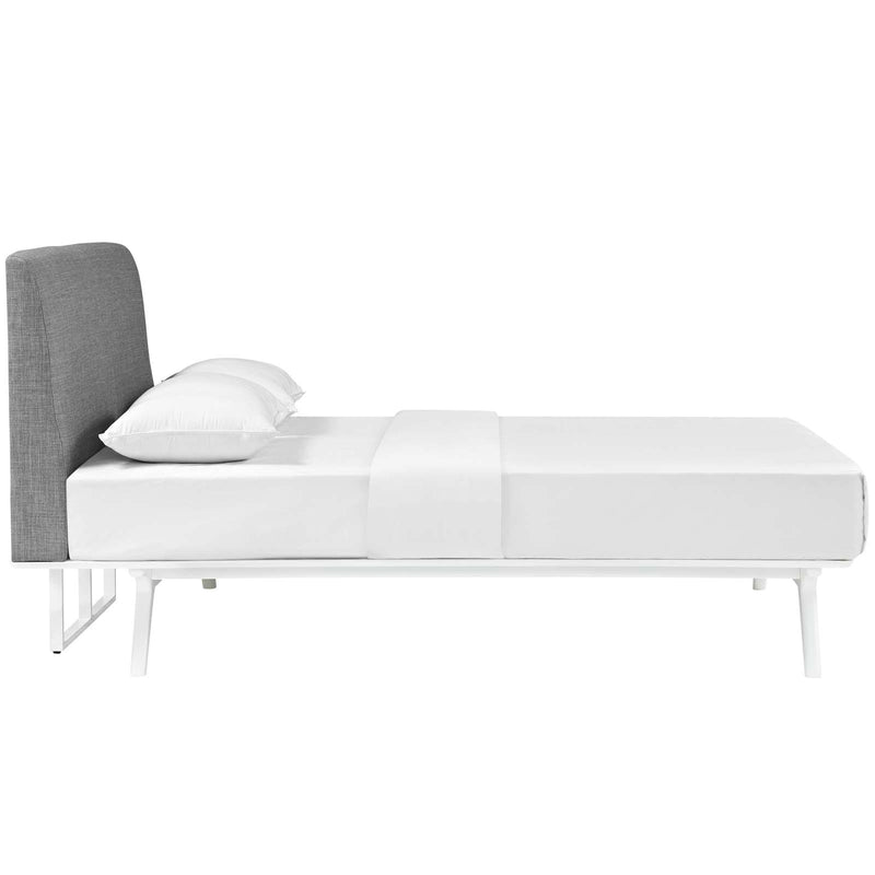 Modway Furniture Tracy Full Upholstered Bed MOD-5765-WHI-GRY IMAGE 3