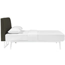 Modway Furniture Tracy Queen Upholstered Bed MOD-5766-WHI-BRN IMAGE 3