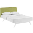 Modway Furniture Tracy Queen Upholstered Bed MOD-5766-WHI-GRN IMAGE 2