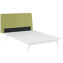 Modway Furniture Tracy Queen Upholstered Bed MOD-5766-WHI-GRN IMAGE 4