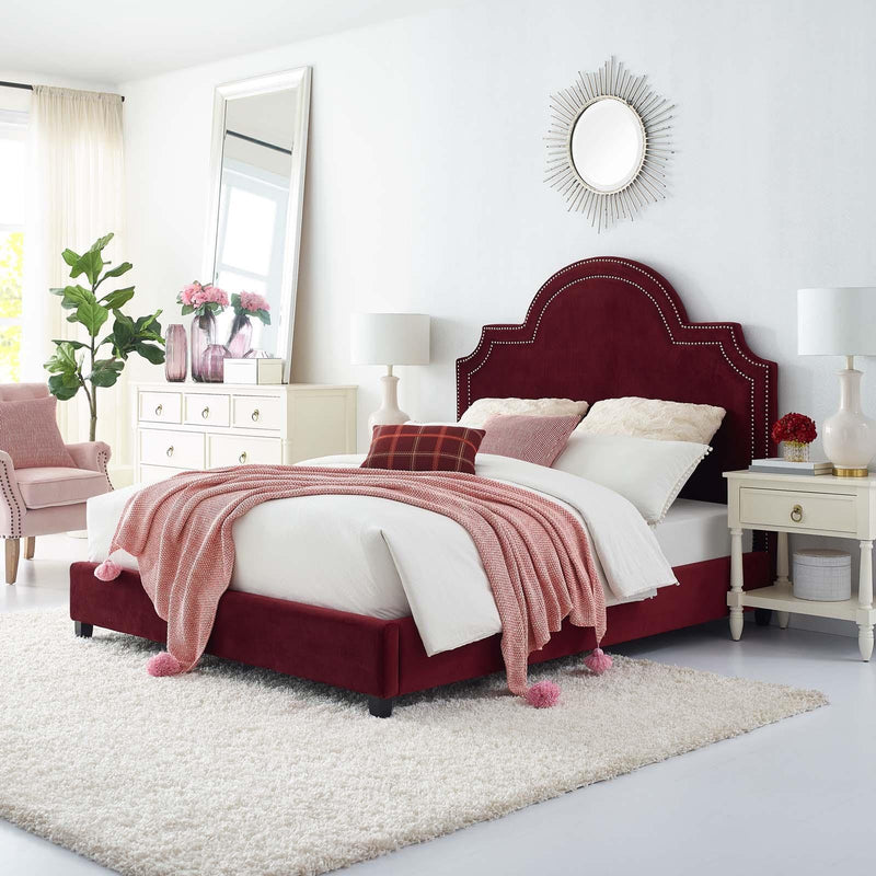 Modway Furniture Primrose Queen Fabric Platform Bed MOD-5812-MAR IMAGE 5