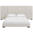 Modway Furniture Sierra Queen Fabric Platform Bed MOD-5818-BEI IMAGE 1