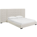 Modway Furniture Sierra Queen Fabric Platform Bed MOD-5818-BEI IMAGE 2