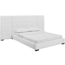 Modway Furniture Sierra Queen Fabric Platform Bed MOD-5818-WHI IMAGE 2