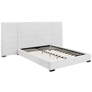 Modway Furniture Sierra Queen Fabric Platform Bed MOD-5818-WHI IMAGE 4