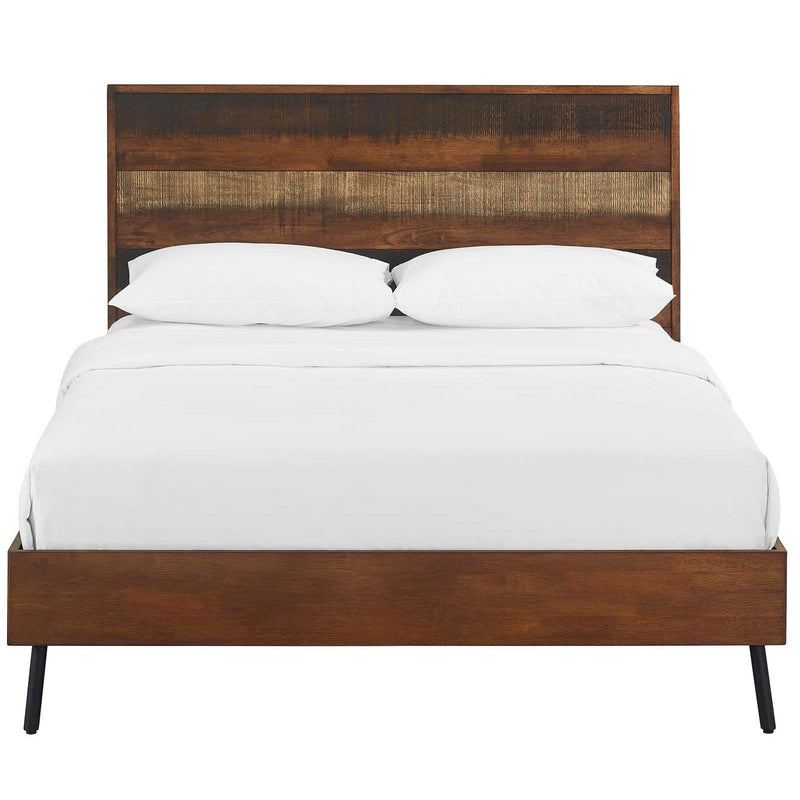 Modway Furniture Arwen Queen Platform Bed MOD-5831-WAL IMAGE 1