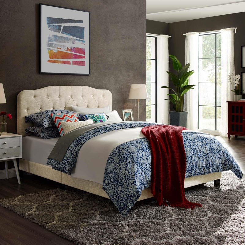Modway Furniture Amelia Queen Upholstered Platform Bed MOD-5840-BEI IMAGE 5