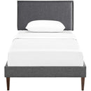Modway Furniture Amaris Twin Upholstered Platform Bed MOD-5906-GRY IMAGE 1