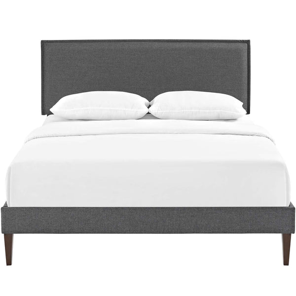 Modway Furniture Amaris Queen Upholstered Platform Bed MOD-5908-GRY IMAGE 1