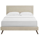 Modway Furniture Virginia Full Upholstered Platform Bed MOD-5913-BEI IMAGE 1