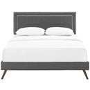 Modway Furniture Virginia Queen Upholstered Platform Bed MOD-5915-GRY IMAGE 1