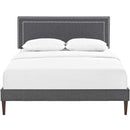 Modway Furniture Virginia Full Upholstered Platform Bed MOD-5921-GRY IMAGE 1