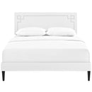 Modway Furniture Ruthie Queen Upholstered Platform Bed MOD-5938-WHI IMAGE 1