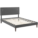 Modway Furniture Ruthie Queen Upholstered Platform Bed MOD-5939-GRY IMAGE 4