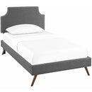 Modway Furniture Corene Twin Upholstered Platform Bed MOD-5943-GRY IMAGE 2